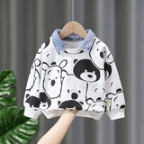 Toddler Boys Sweater Boys Spring Clothing Sweatshirt Polo Shirt Bottoming Shirt
