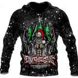 Black Christmas Sweater Christmas 3D Skull Print Hoodie