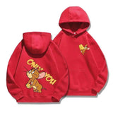 Tom and Jerry Hoodie Sweater Men's Autumn and Winter Long Sleeve Fashion Brand Cartoon Couple Coat Women