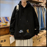 Tom and Jerry Hoodie Printing Plus Velvet