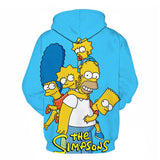 The Simpsons Hoodie 3D Digital Printing Men Hooded Long Sleeve Sweater