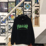 Thrasher Hoodie Loose Hooded Sweater for Men and Women Autumn and Winter