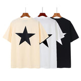 Fog Essentials Tshirts Fog Essentials Double Line Trendy Loose High Street Half Sleeve Men's and Women's Short Sleeve T-shirt Summer