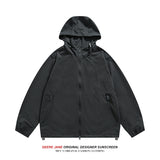 Men Sun Protection Clothing  Men Summer Sun Protection Clothing Couple Hooded Casual Coat