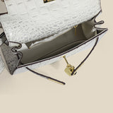 Jackie Kennedy Bag Crocodile Pattern Kelly Bag