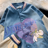 Corduroy Patch Jacket Spring and Autumn Corduroy Coat Men's Baseball Uniform