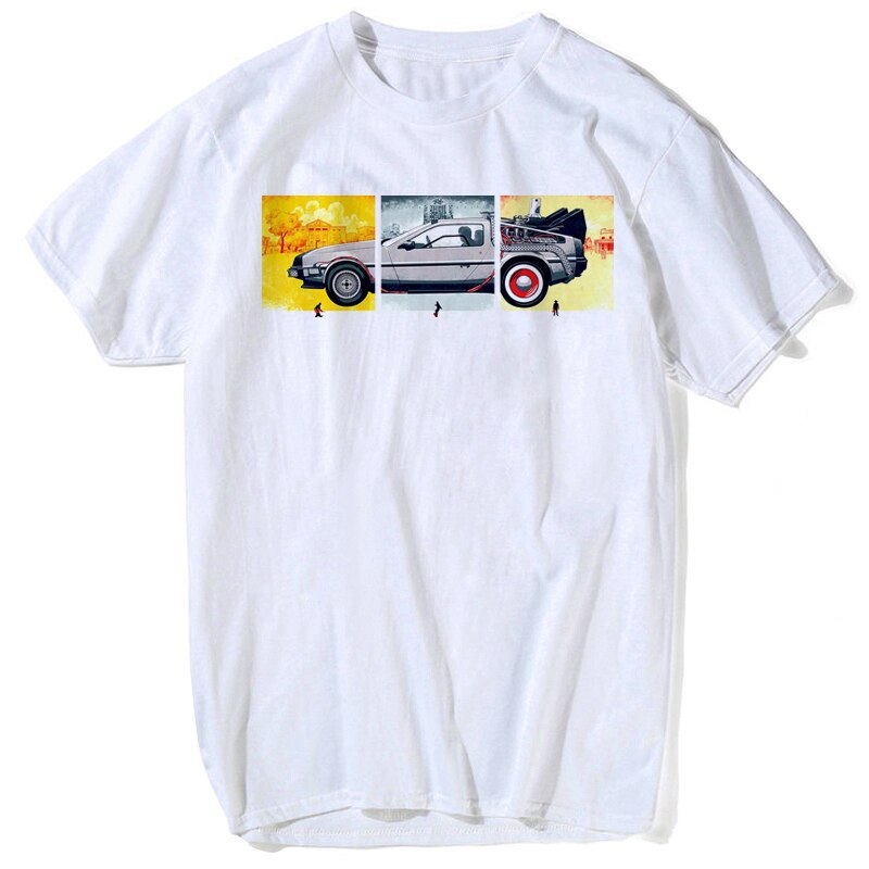 Back to the Future Costume Punk Printed Cotton T-shirt