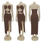 Bella Hadid Dress Fashion Sexy Bandeau Navel Drawstring Dress