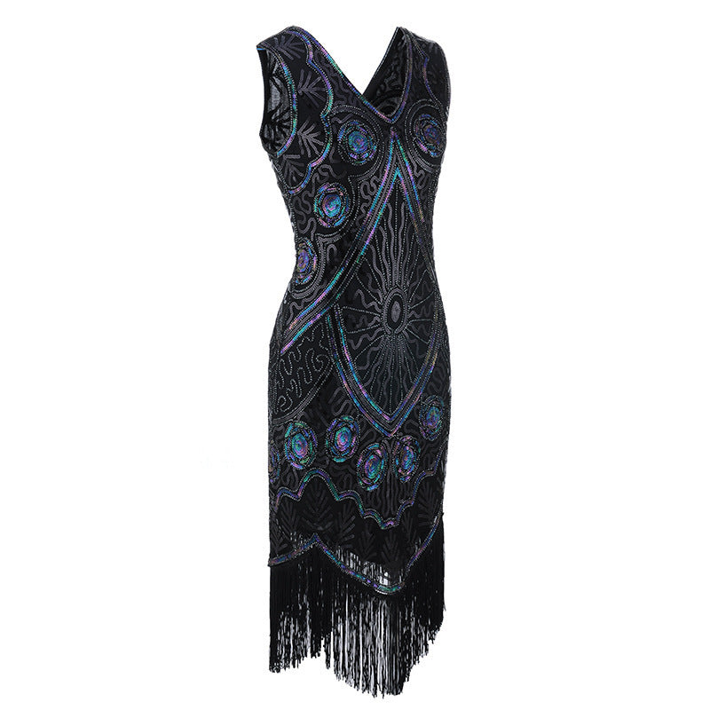 The Great Gatsby Daisy Dress Vintage Dress Sequined Tassel Dress