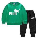 Children Pokemon Pikachu Hoodie & Pant Set Two-Piece Cotton Sweater Set