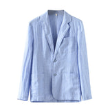 Men Linen Suits Spring Linen Suit Loose Linen Cardigan