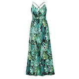 Beth Dutton Bohemian Dress Summer Spring Midi Dresses Sexy Slim Fit V-neck Strap Floral Skirt