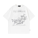 Man Tees Vintage Rose Short Sleeve T-shirt