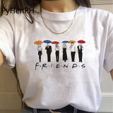Friends Joey T Shirt Friends T Shirt Six-Person Line Letter Printed Men's and Women's T-shirt