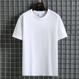 Men's T-Shirt Summer round Neck Solid Color T-shirt