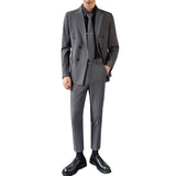 Double Brewed Seersucker Suit Leisure Suit Men's Suits