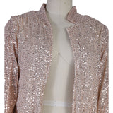 Women Bohemian Shirts Autumn and Winter Women's Long Sleeve Sequin Coat Women
