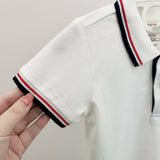 Children Boy Polo Shirts Summer Cotton Tops Children Casual