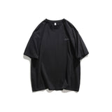 Men Tshirts Little Devil Smiley Face Printed Short-Sleeved T-shirt Men's Loose-Fitting plus Size Half-Length Sleeves Cotton Spring and Summer