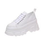 Cow Print Hey Dude Shoes Cow Pattern Canvas Shoes Women's Lace-up Height Increasing Insole Casual Sneakers