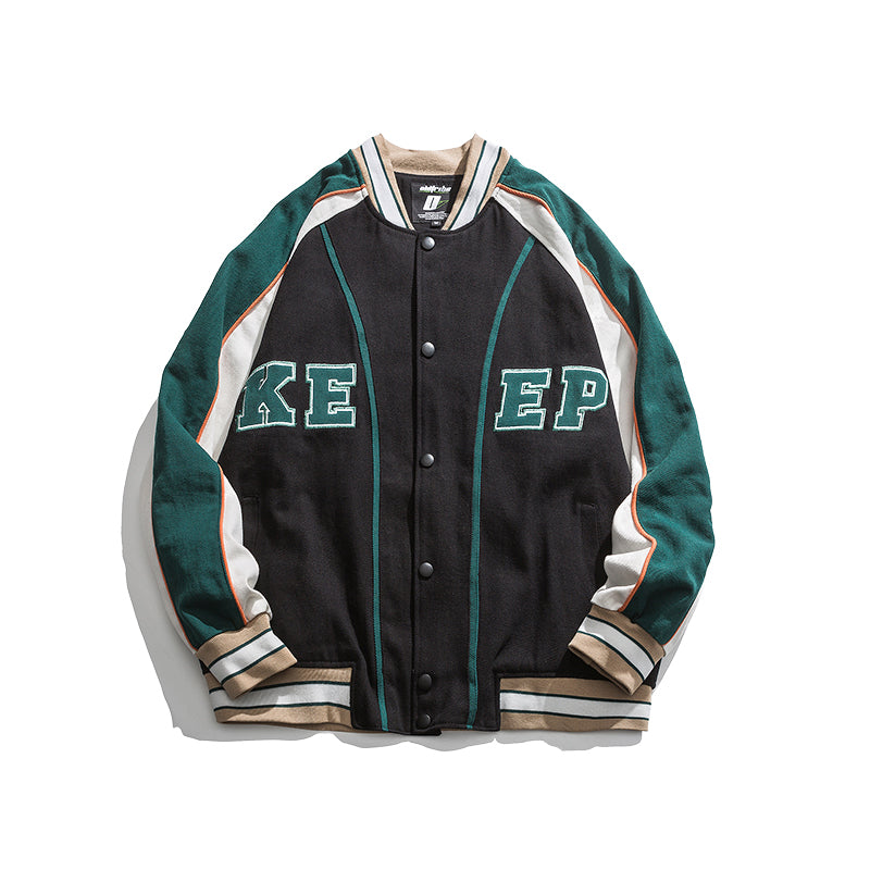 Letterman Jacket Outfit Senior Jackets Varsity Baseball Coat Men's Spring and Autumn Casual Jacket Men's Top