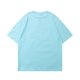 Men's T Shirt Summer Casual Tops Flower Print Short Sleeve T-shirt Men's Half Sleeve Boyfriend Harajuku Style Trendy Loose Half Sleeve