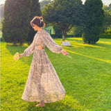 Fairy Dress Vintage Bohemian Desert Vacation Dress Seaside Beach Skirt Women