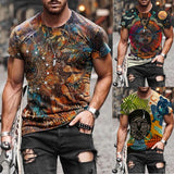 Tactics Style T Shirt for Men Men's Printed round Neck Short Sleeve T-shirt