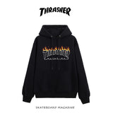 Thrasher Hoodie Autumn and Winter Printing Men and Women Couple Hooded