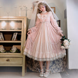 Gothic Lolita Harajuku Style Clothing Japanese Light Lolita Dress Diana Goddess Op CLA Palace Style Girl Dress