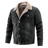 John Dutton Jacket Men's Denim Jacket Velvet Padded Thickened Coat