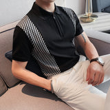 Men Short Sleeve T-Shirt Polo Shirt