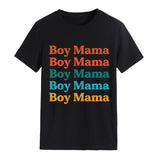 Boy Mama T Shirts Mother's Day Short Sleeve T-shirt