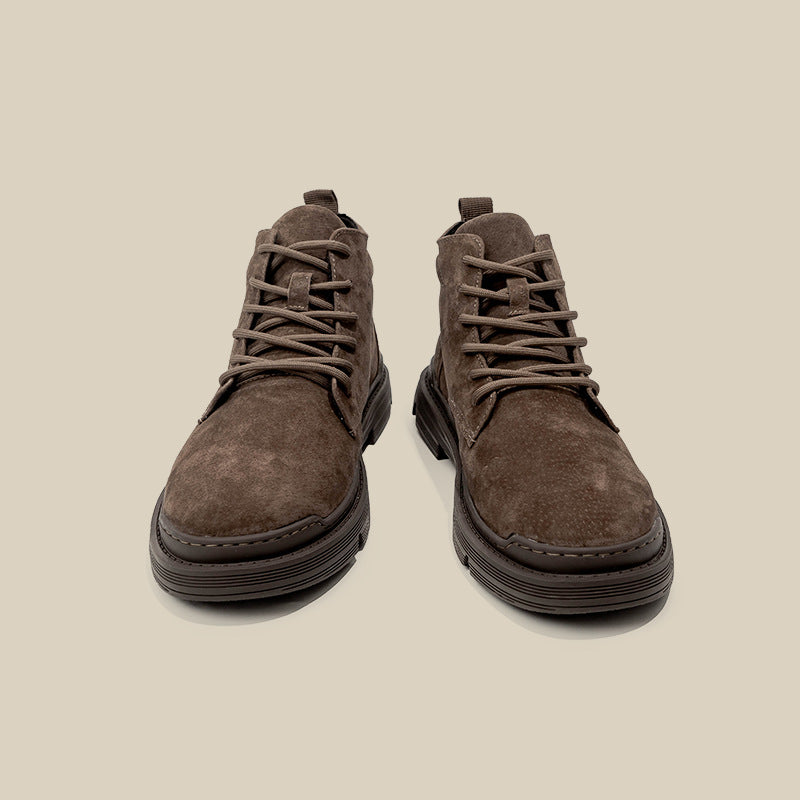 Indo Western Shoes Non-Slip Wear-Resistant Dr. Martens Boots Genuine Leather Men's Snow Boots Men's Workwear Boots