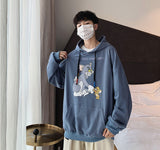 Tom and Jerry Hoodie Orange Milk Color Sweater Sports Top