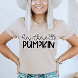Halloween Costumes Hey There Punpkin Pumpkin L Printed round Neck T-shirt for Women