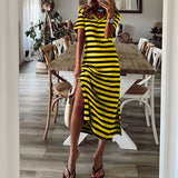 Women Dress Summer Loose Printed Skirt Dress