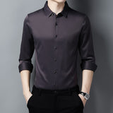 Men's Shirts Solid Color Shirt