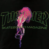 Thrasher Hoodie Loose Hooded Sweater for Men and Women Autumn and Winter