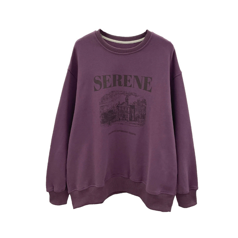 Diana Harvard Sweatshirt Crew Neck Pullover and Fleece Sweater