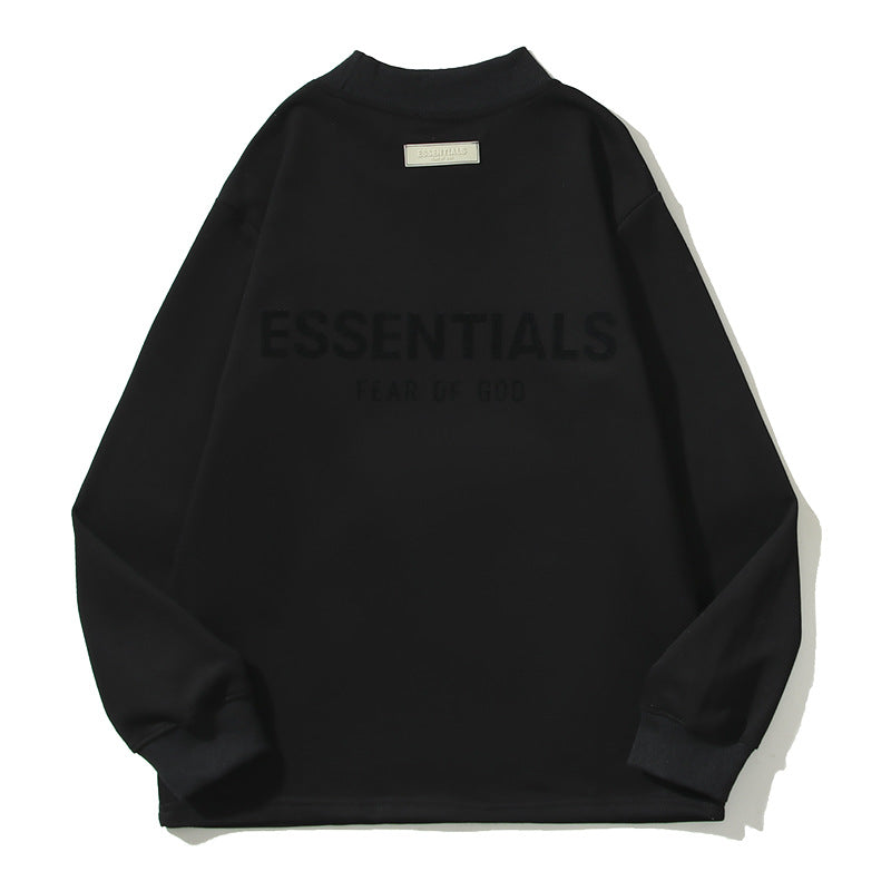 Kanye West Sunday Service Sweatshirt Printed Long Sleeve Half Turtleneck T-Shirt Sweater