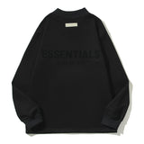 Kanye West Sunday Service Sweatshirt Printed Long Sleeve Half Turtleneck T-Shirt Sweater