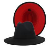 Walter White Fedora Woolen Hat Double-Sided Felt Hat Autumn Winter Retro Fedora Hat