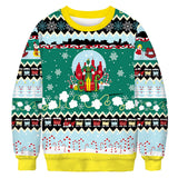 Black Christmas Sweater Crew Neck Sweater 3D Printed Sweater