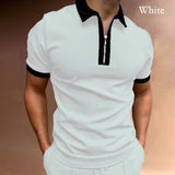Polo Shirts Short Sleeve Color Matching Top