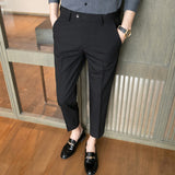 Men Trousers Men's Casual Cropped Pants