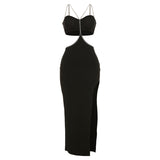 Music Festivals Rave Outfits Dress Summer Sexy Backless Hollow-out Slim-Fit Sheath Dress
