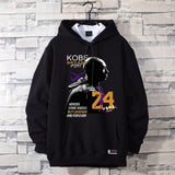 In Memory of Kobe Hoodie Commemorative Kobe No. 24 Signature Printed Hooded Cotton Sweater