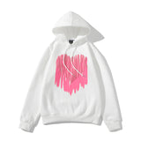 Drippy Hoodies Foam Heart Fall Winter Hooded Brushed Hoody Men