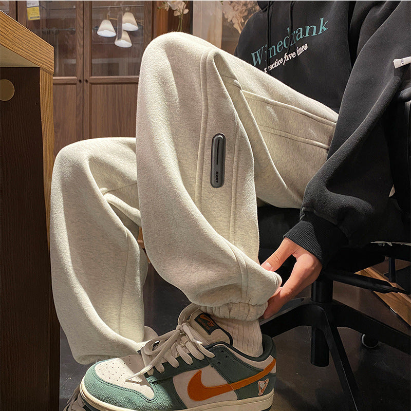 Men Sweatpants Ankle-Tied Sports Pants Large Size Youth Casual